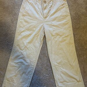 Velvet by Graham & Spencer Cream Wide Leg Pants